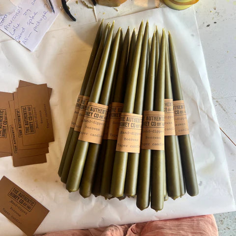 The Authentic Honey Co. Dinner Taper Candles