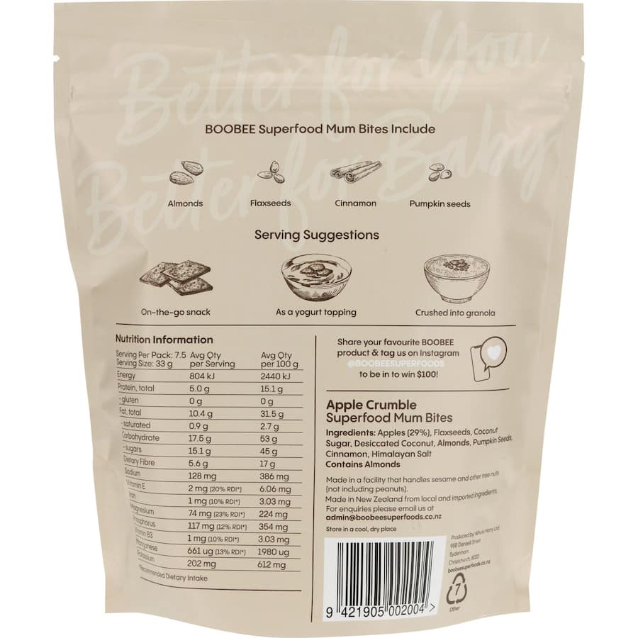 BOOBEE Superfood Mum Bites