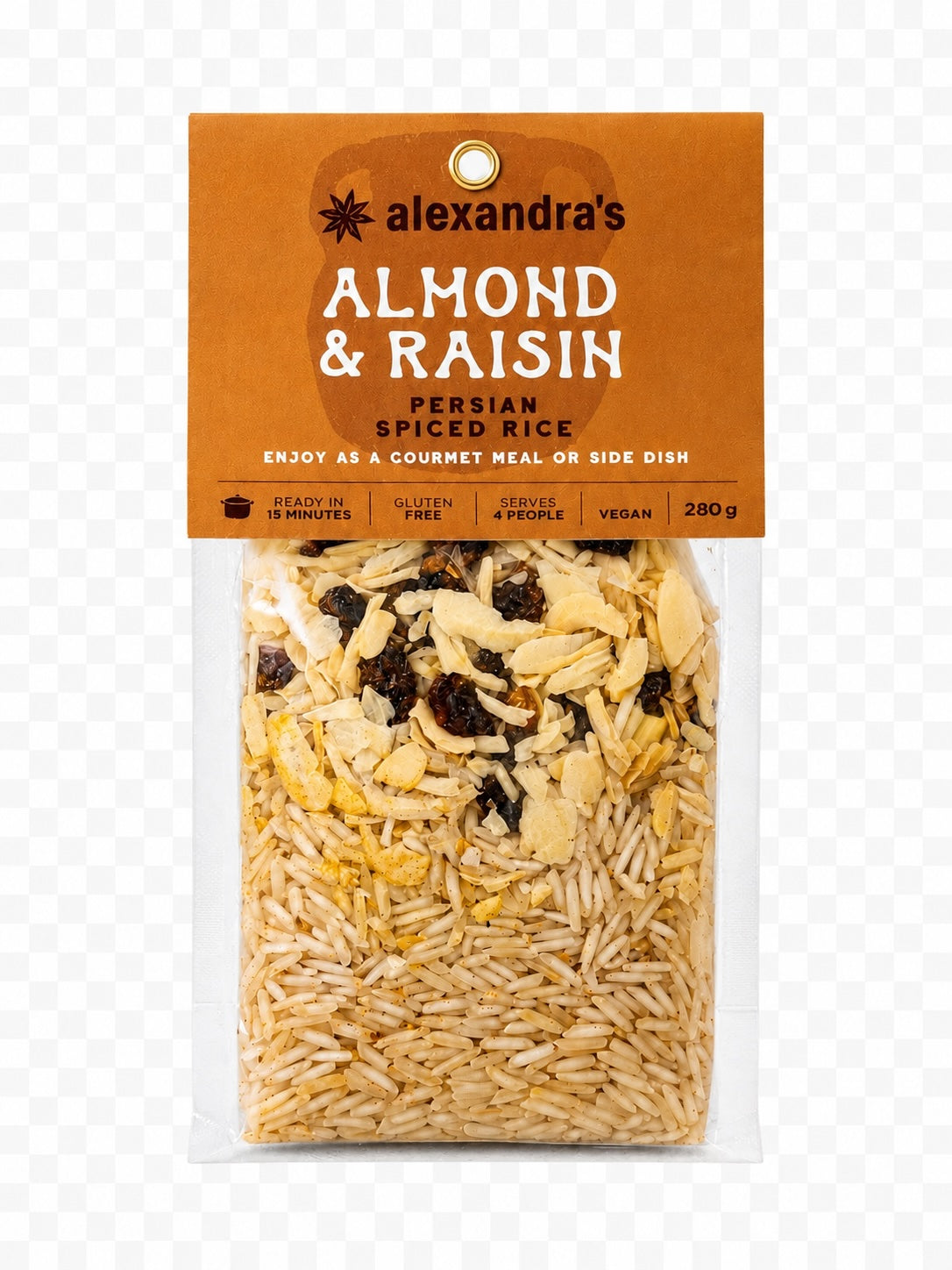 Persian Spiced Rice - Almond & Raisin