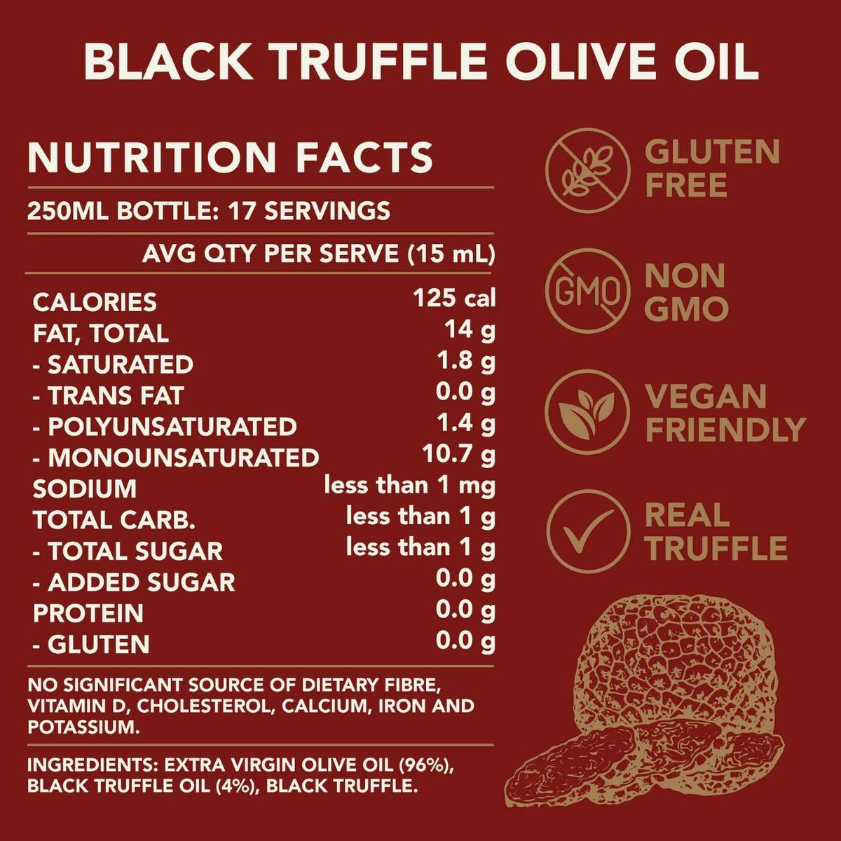 The Kiwi Artisan Black Truffle Olive Oil