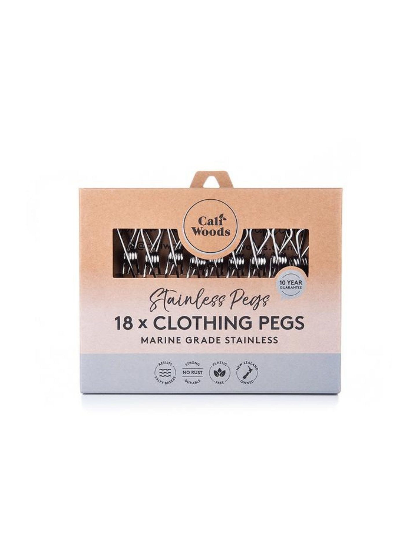 Caliwoods Stainless Steel Clothing Pegs