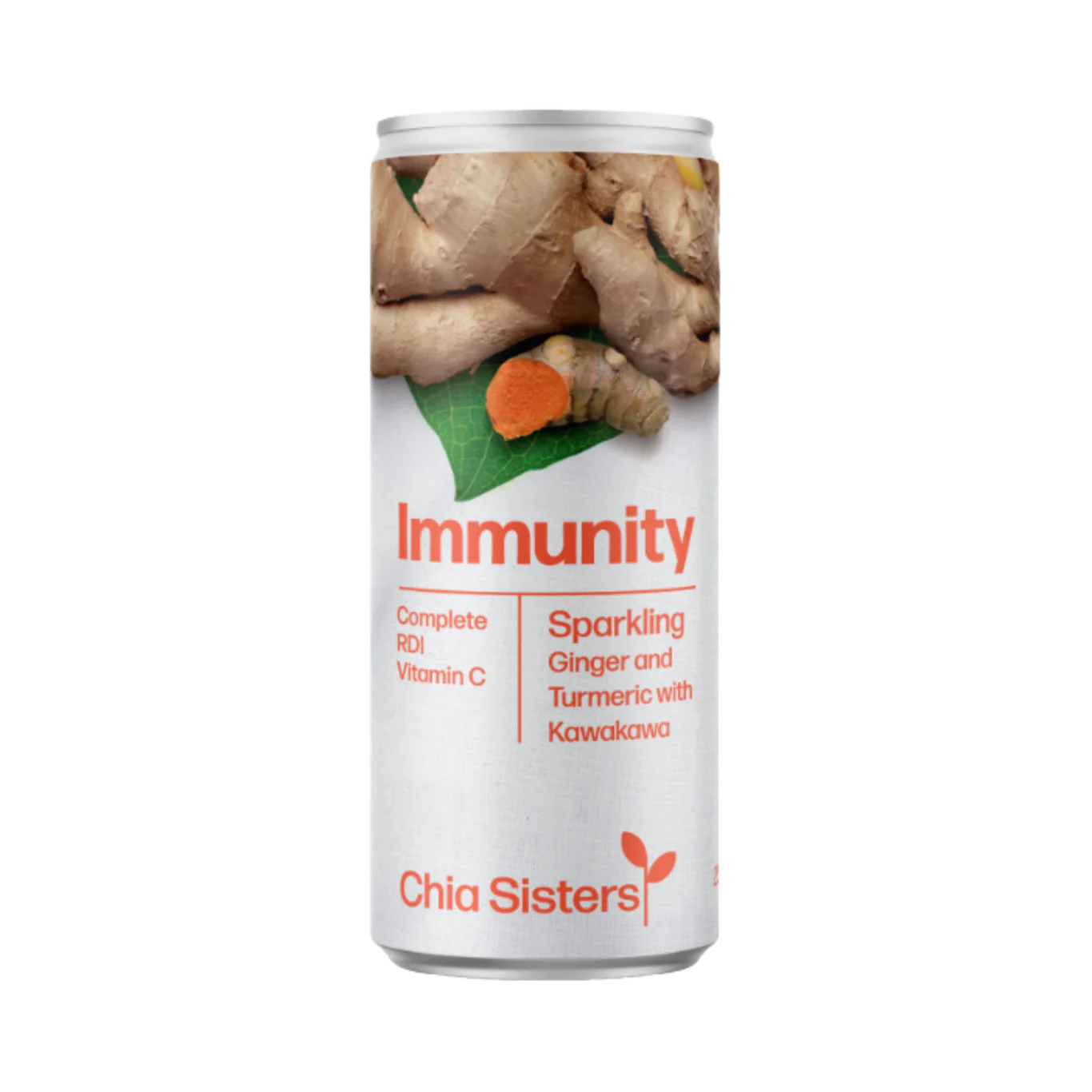Chia Sisters Immunity Ginger & Turmeric Sparkling Drink