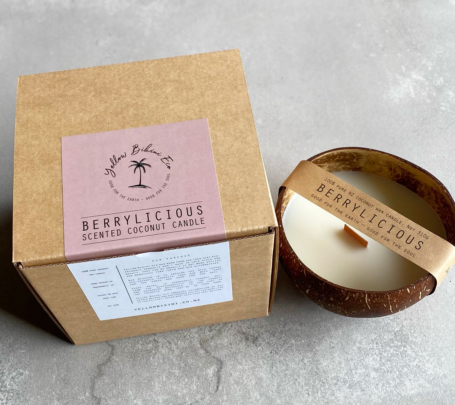 Yellow Bikini Coconut Candles