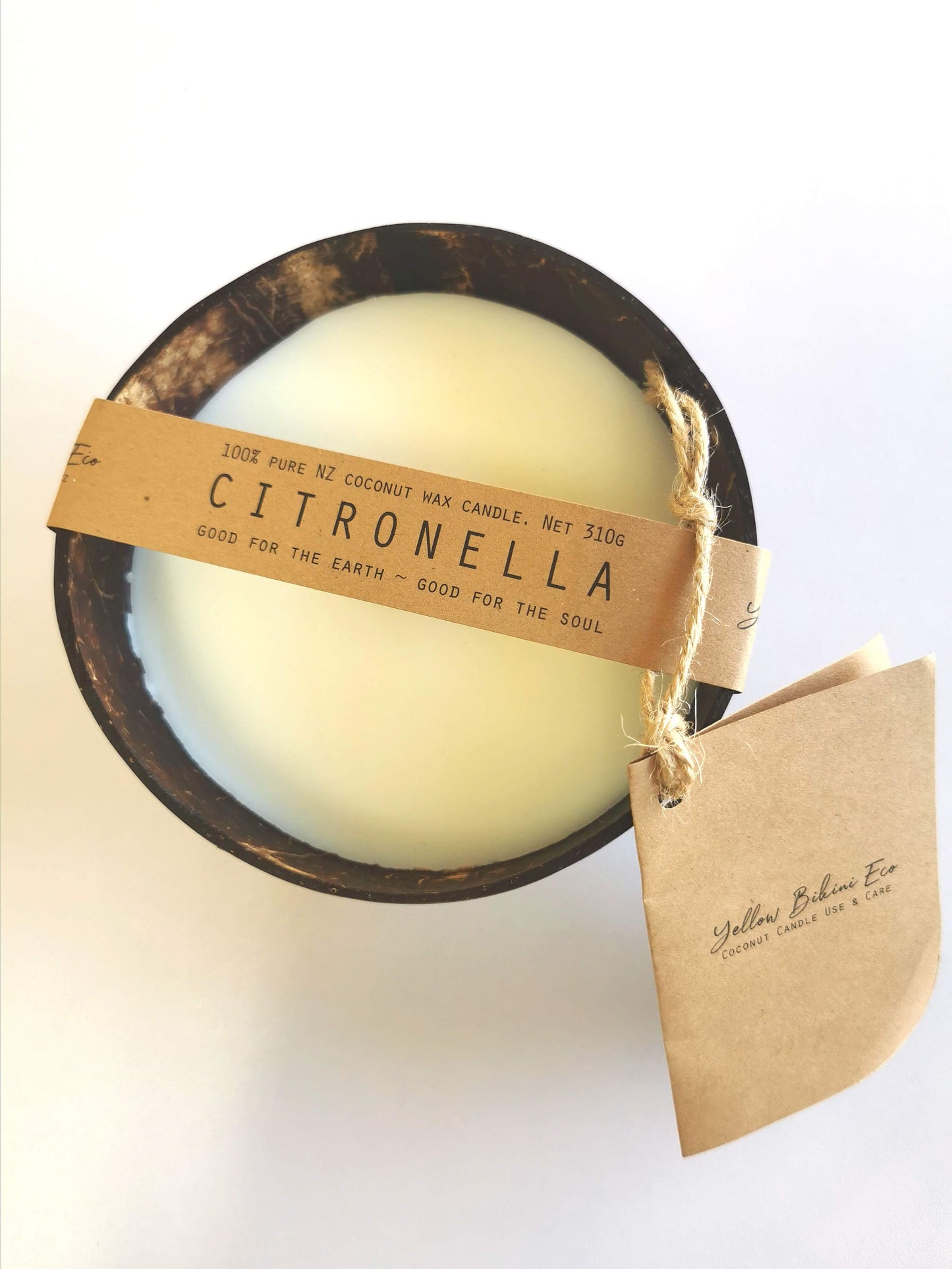Yellow Bikini Coconut Candles