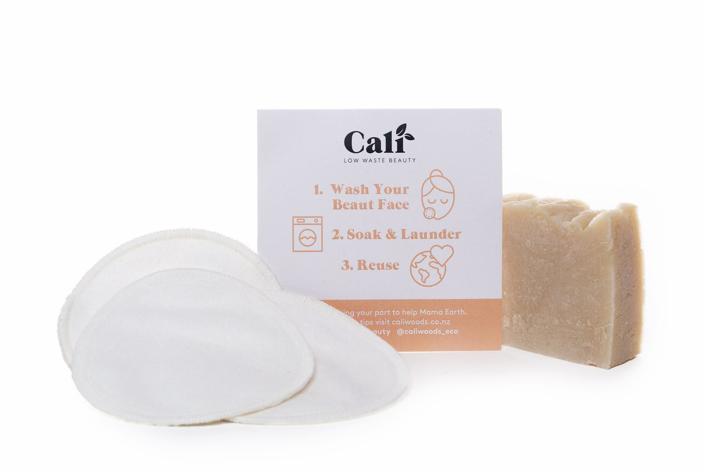 Caliwoods Reusable Facial Rounds