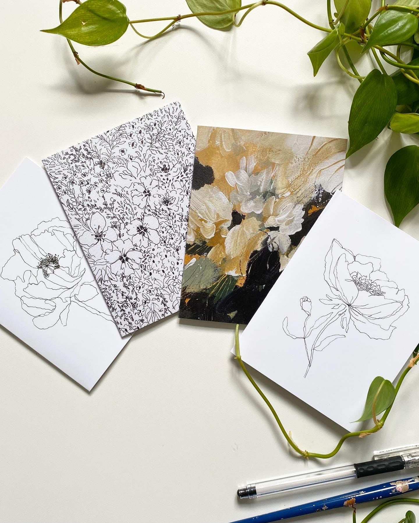 Michelle Neale Hand Painted Cards