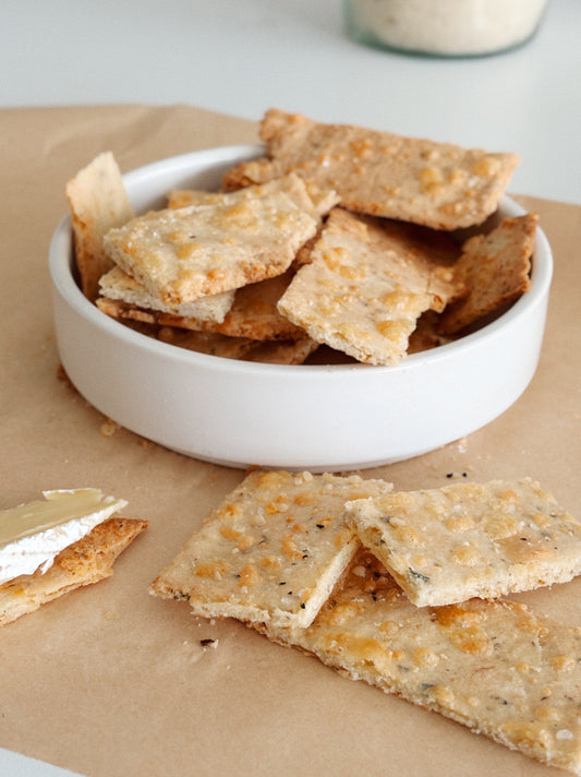 Savoury Almond & Parmesan Crackers