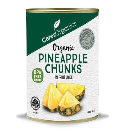 Organic Canned Pineapple Chunks