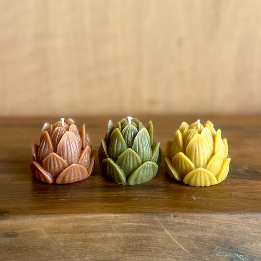 The Authentic Honeyu Co. Mini Lotus Candles