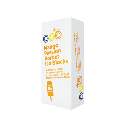 oob Organic Sorbet Iceblocks - 6 pack