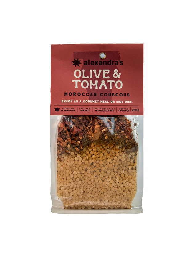 Moroccan Spiced Couscous - Olive & Tomato