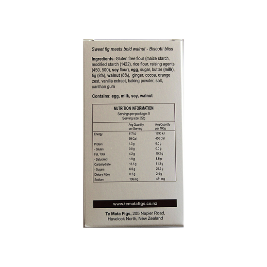 Te Mata Figs - Fig & Walnut Biscotti