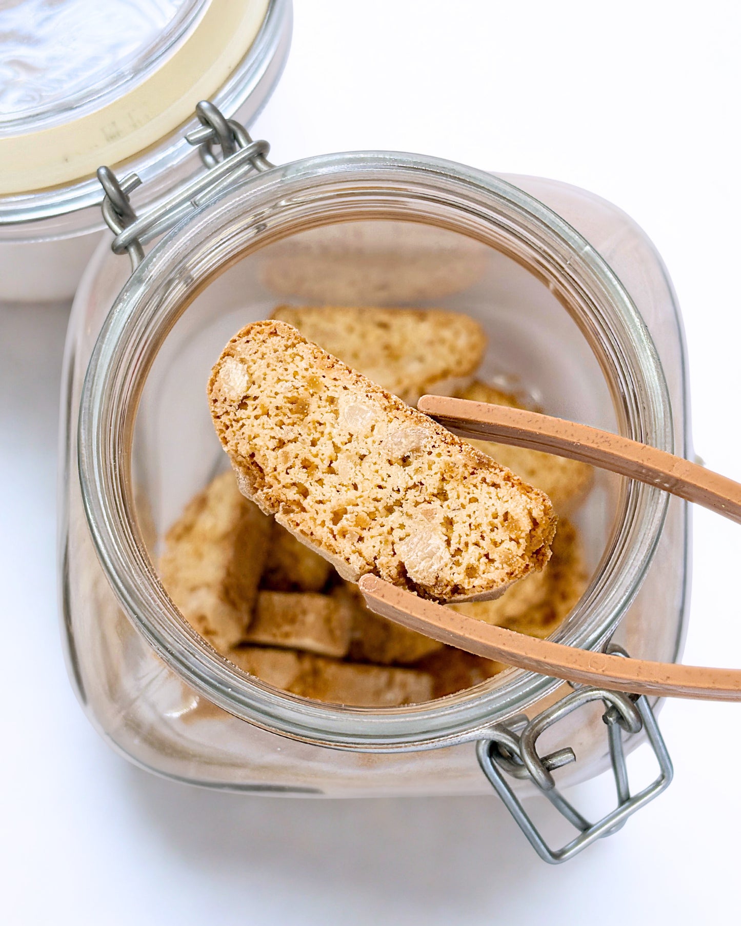 Ginger, Almond & Brazil Nut Biscotti Bites