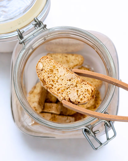 Ginger, Almond & Brazil Nut Biscotti Bites