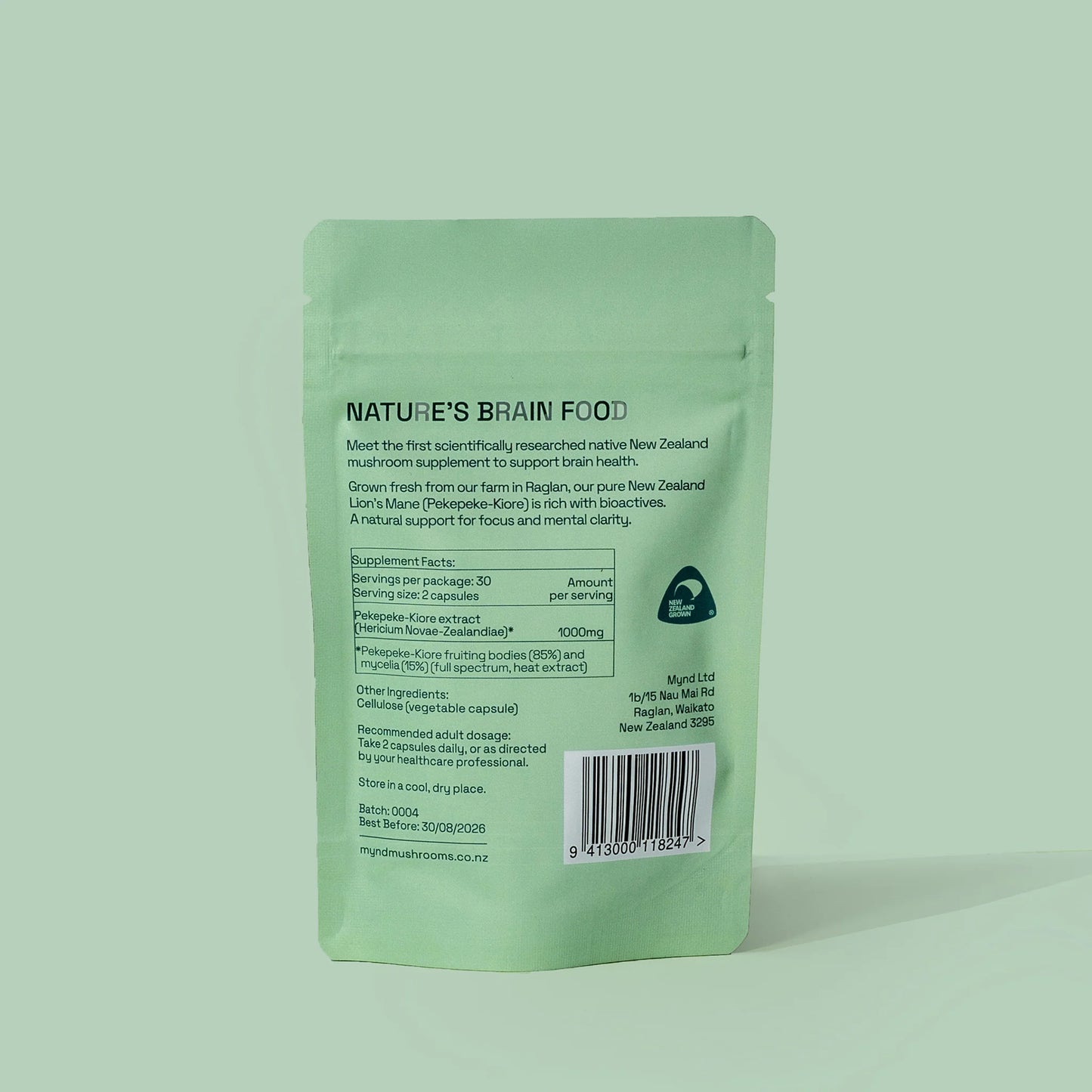 Mynd NZ Lion's Mane Capsules