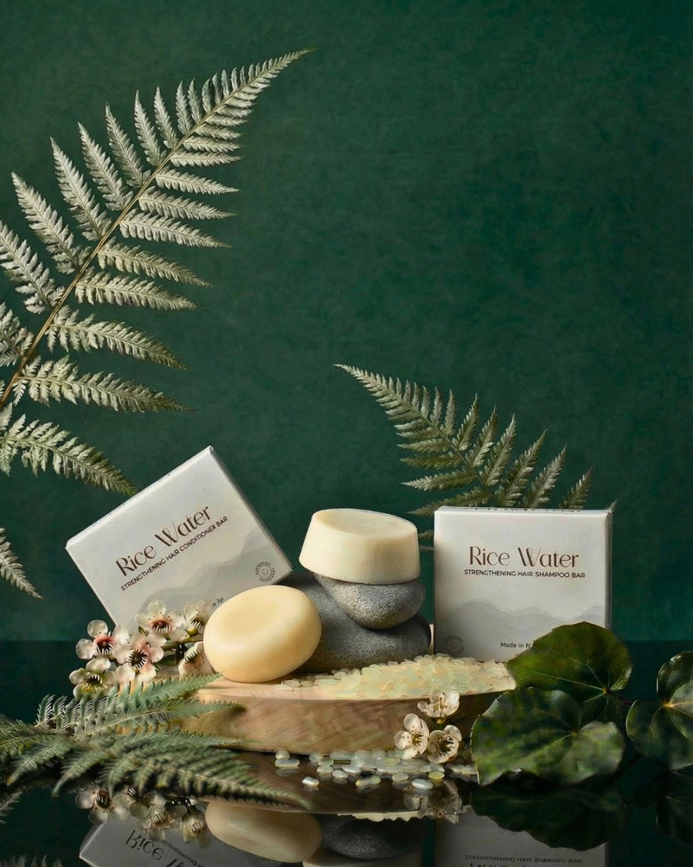 Rice Water Shampoo + Conditioner Bar Combo