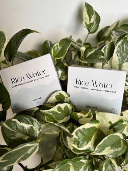 Rice Water Shampoo + Conditioner Bar Combo