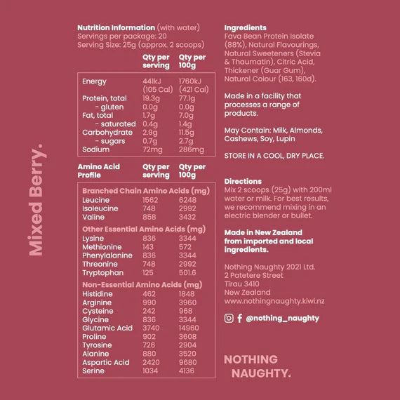 Nothing Naughty Lean Bean Protein