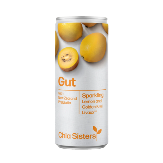 Chia Sisters Gut Lemon & Kiwifruit Sparkling Drink