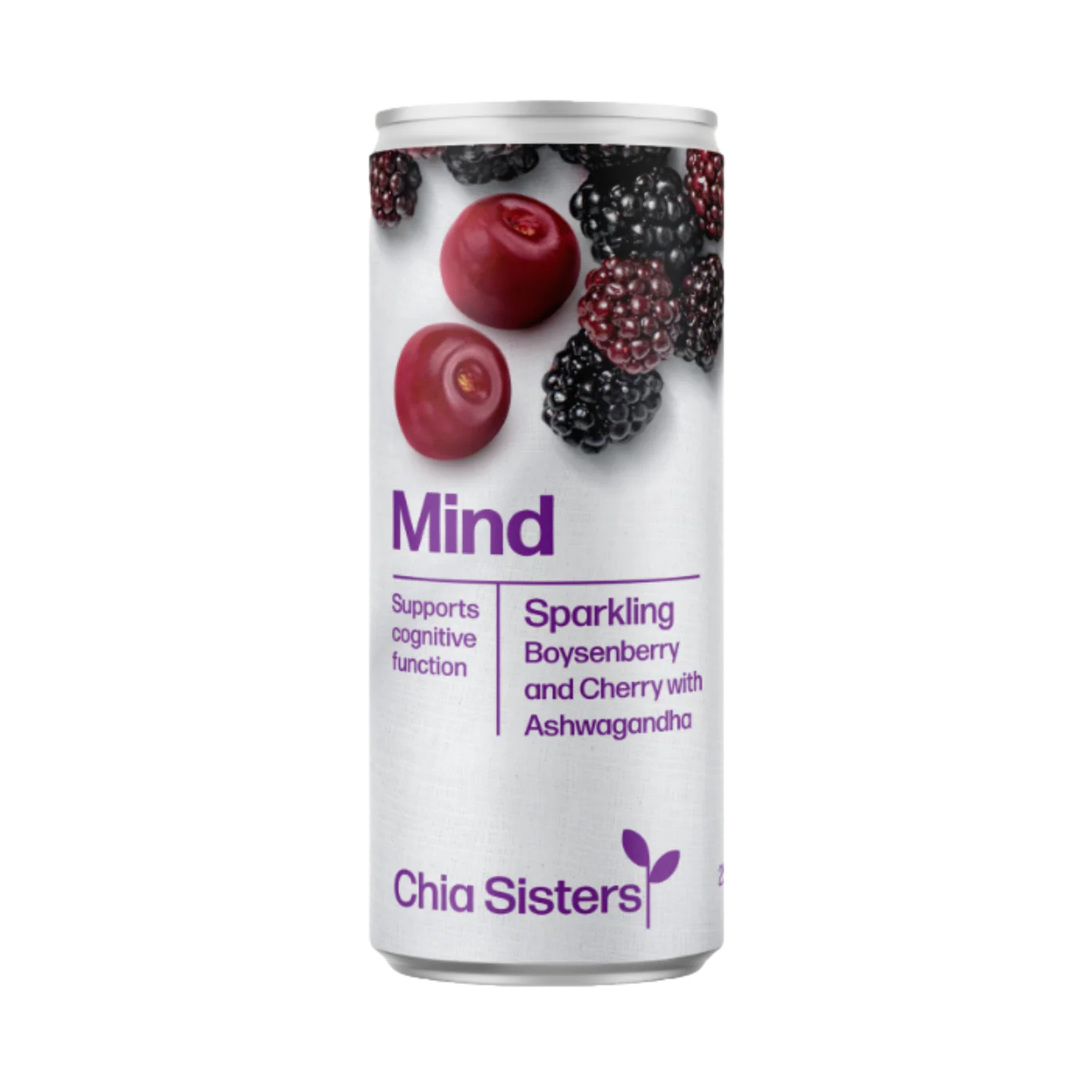 Chia Sisters Mind Boysenberry & Cherry Sparkling Drink