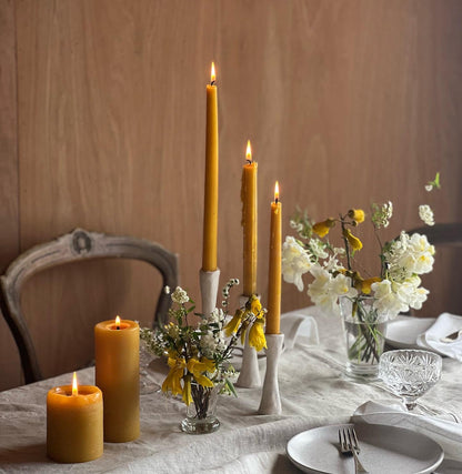 The Authentic Honey Co. Dinner Taper Candles