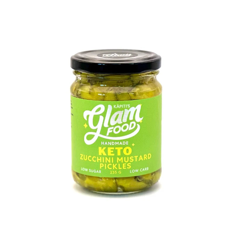 Glam Food - Keto Zucchini Mustard Pickles