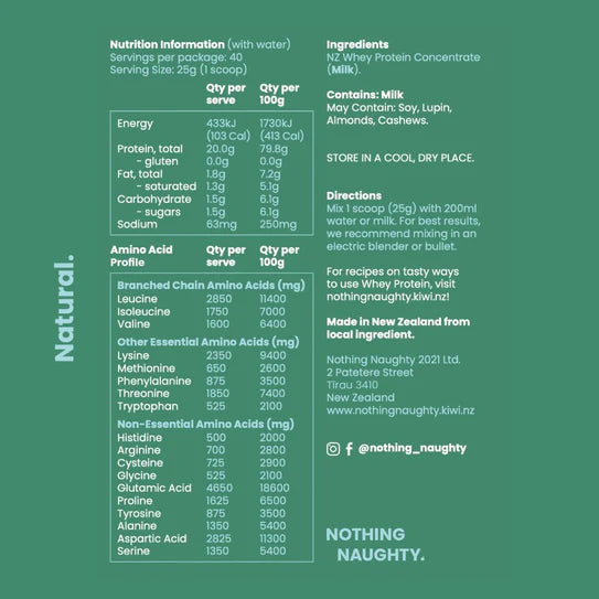 Nothing Naughty Whey Protein