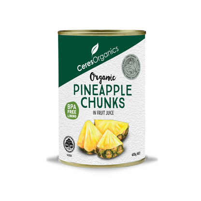 Organic Canned Pineapple Chunks