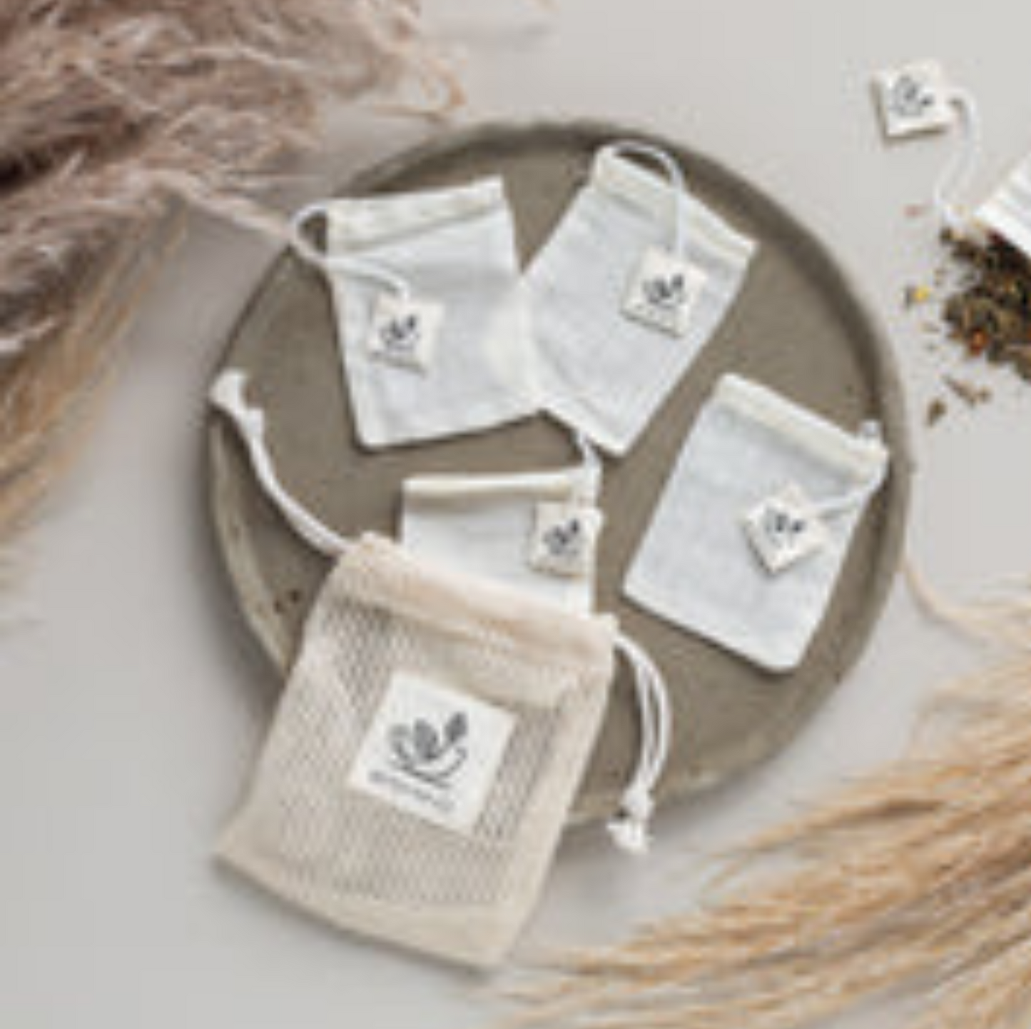 Reusable Organic Cotton Tea Bags