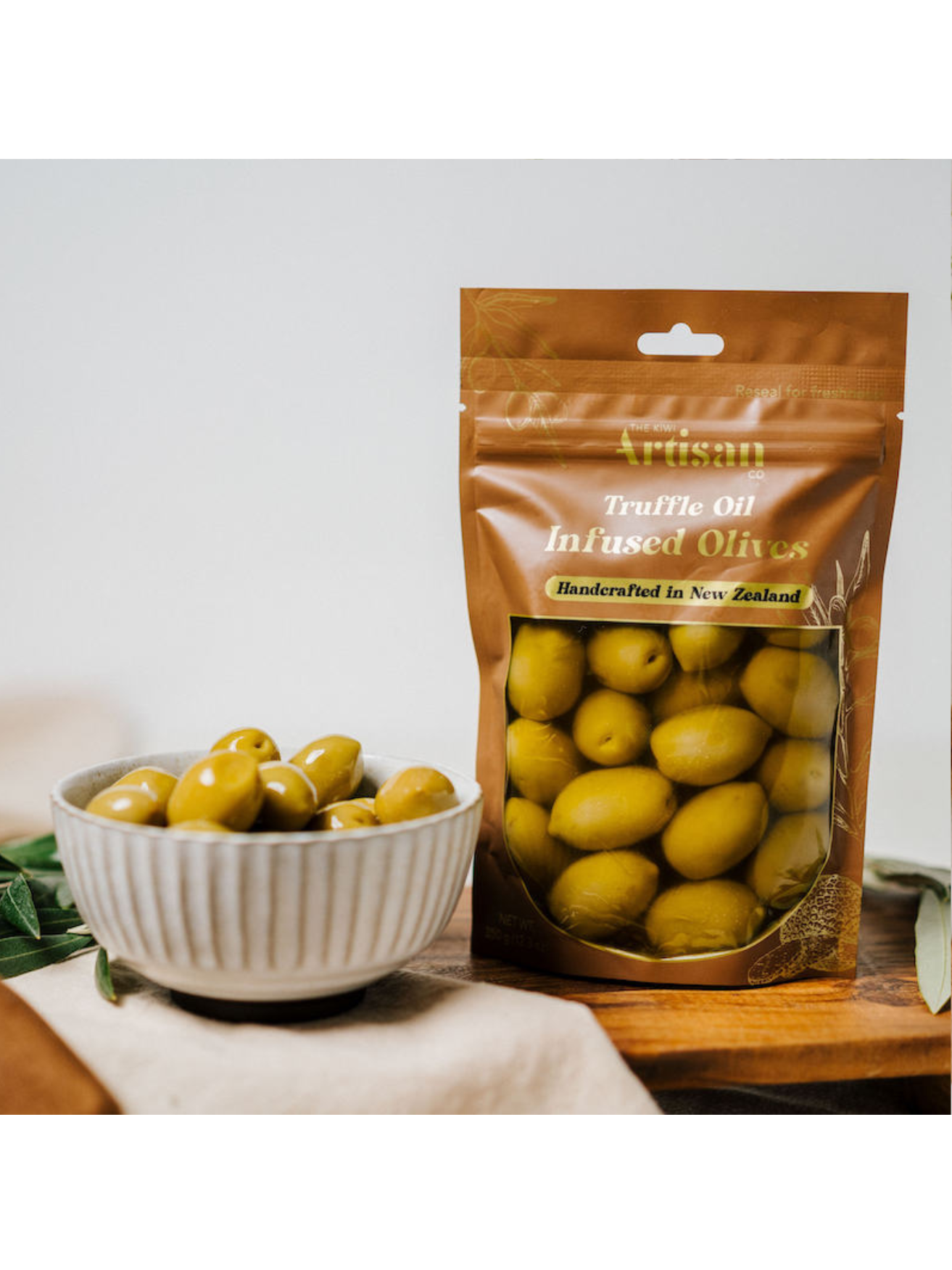 The Kiwi Artisan Truffle Infused Olives 150g
