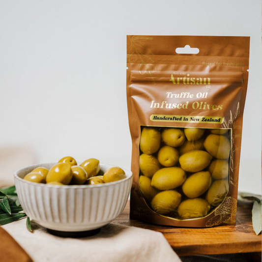 The Kiwi Artisan Truffle Infused Olives 150g