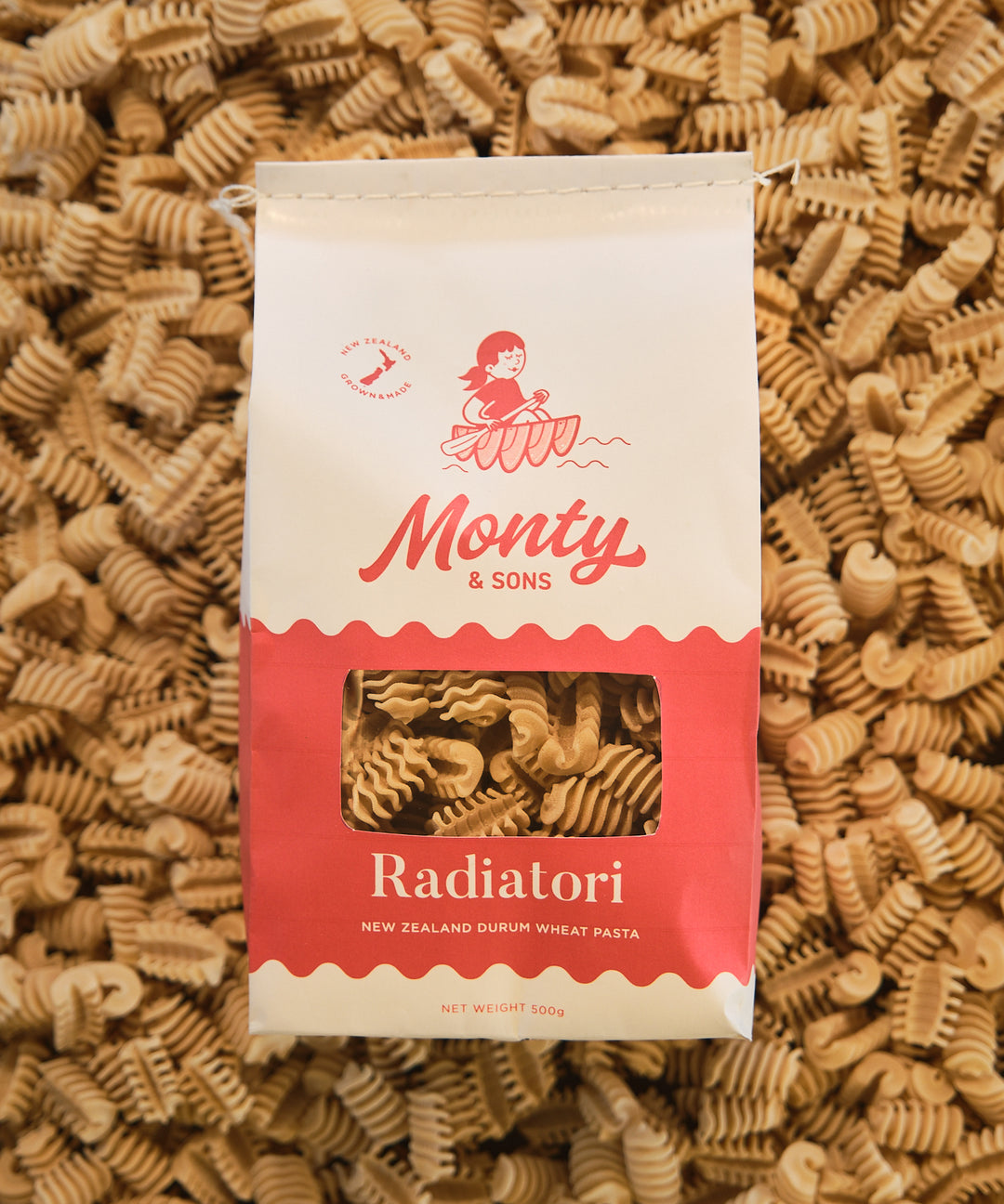 Monty & Sons NZ Durum Wheat Pasta - Radiatori
