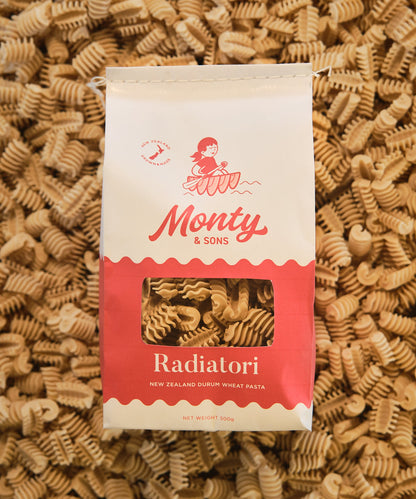 Monty & Sons NZ Durum Wheat Pasta - Radiatori
