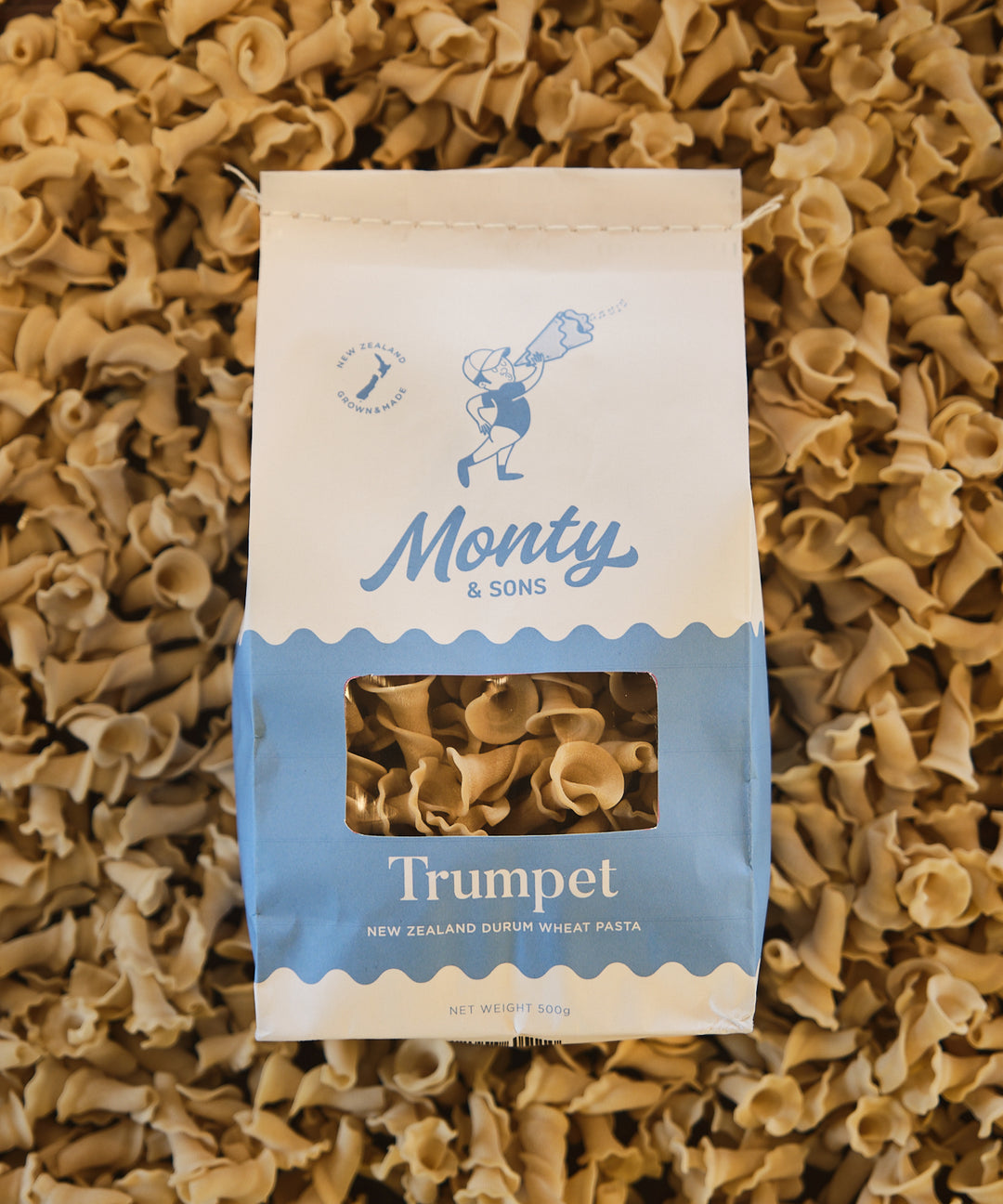 Monty & Sons NZ Durum Wheat Pasta - Trumpet