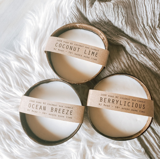 Yellow Bikini Coconut Candles