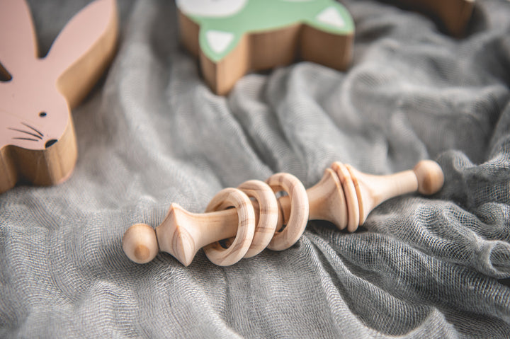 Caliwoods Wooden Rattle