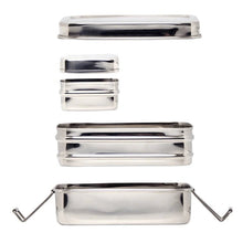 Meals in Steel Twin Layer Large Rectangular Lunchbox (with snack box)