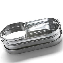 Meals in Steel Medium Oval Lunchbox (with snack-box)