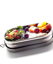 Meals in Steel Medium Oval Lunchbox (with snack-box)